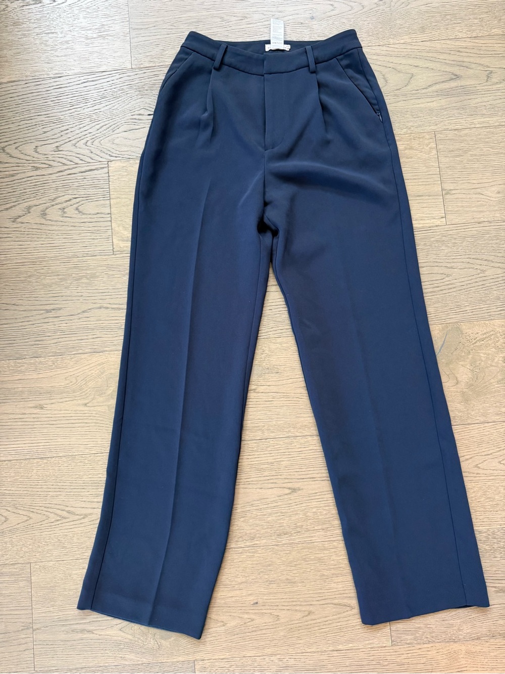 Good American Trouser Pants Size 2/26 Blue  Zipper Pockets